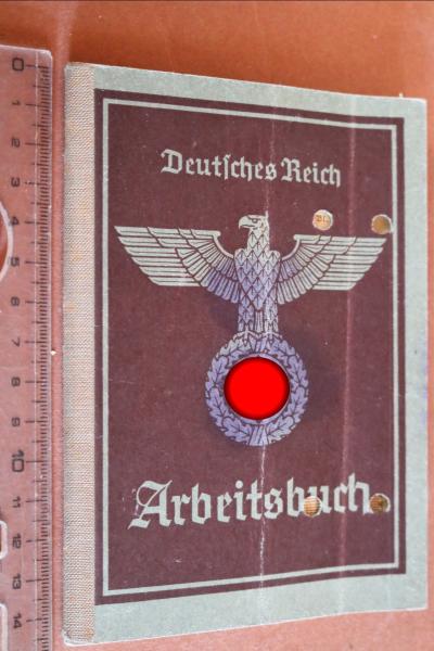 altes Arbeitsbuch -  1939 Halle an der Saale